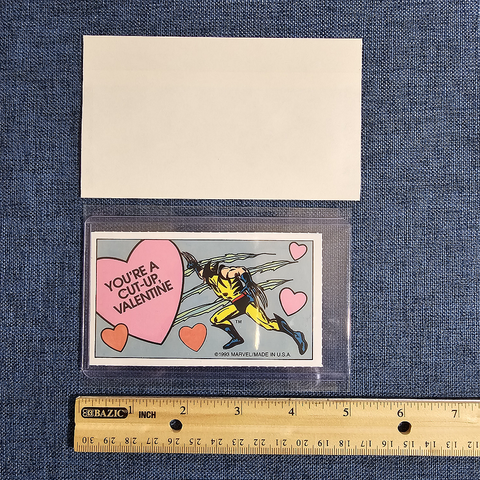 1993 Wolverine X-Men Valentines Card