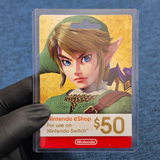 Zelda $0 Value Unused Gift Card + Clear Stand