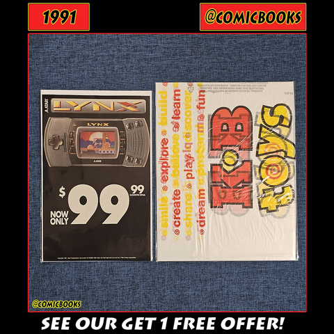 1991 Atari Lynx Game Print Ad & Bag