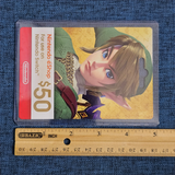 Zelda $0 Value Unused Gift Card + Clear Stand