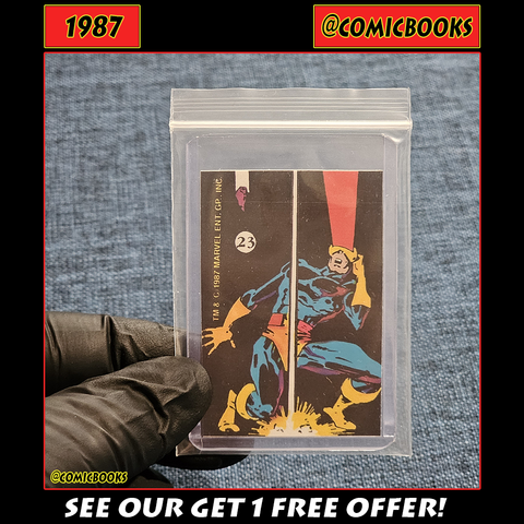 1987 Cyclops Mini Sticker Card