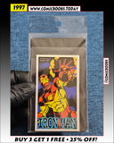 1997 Iron Man Marvel Super Heroes Valentines Card