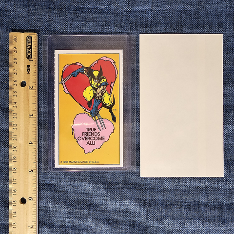 1993 Wolverine X-Men Valentines Card