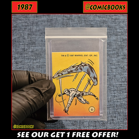 1987 Iceman Mini Sticker Card