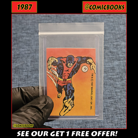 1987 Beast Mini Sticker Card