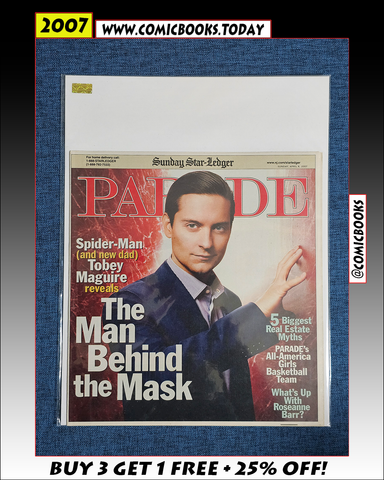 2007 Tobey Maguire 20 Page Unread Parade Magazine