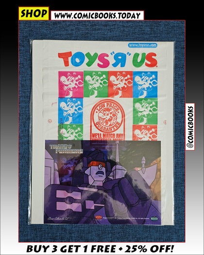 2001 Rumble Large Transformers Cel + Free Toys R US Bag!
